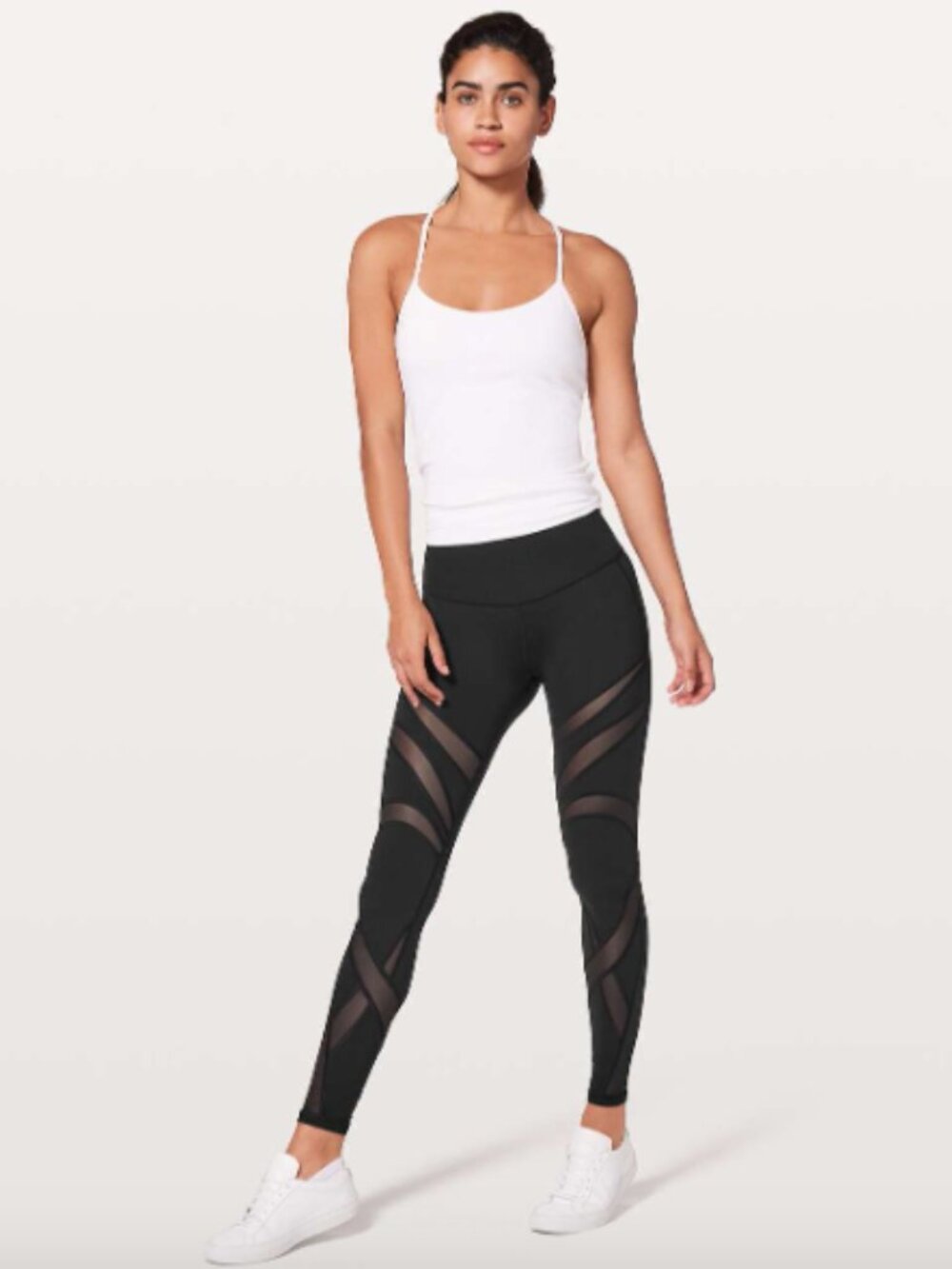 Lululemon Wunder Under Hi-Rise Leggings *Mesh 28" Size 4 Black